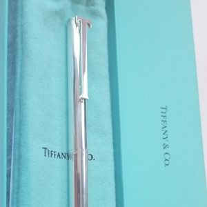 BRAND NEW Tiffany T-clip Rollerball pen.